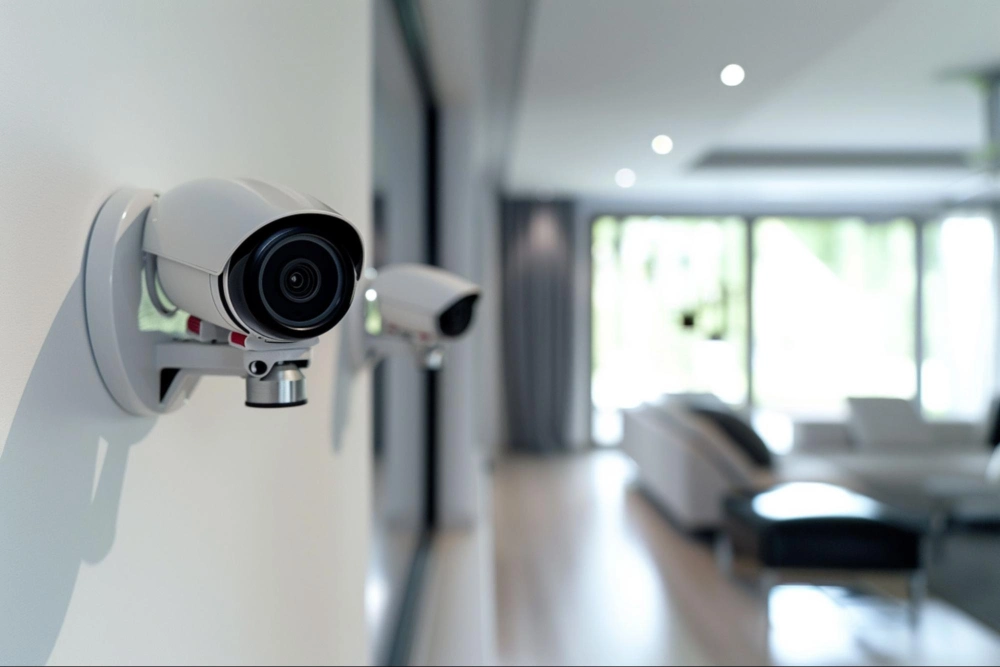 Residential security camera installed by American Security Force for home surveillance and safety Indoor residential security camera system installed for home protection by American Security Force